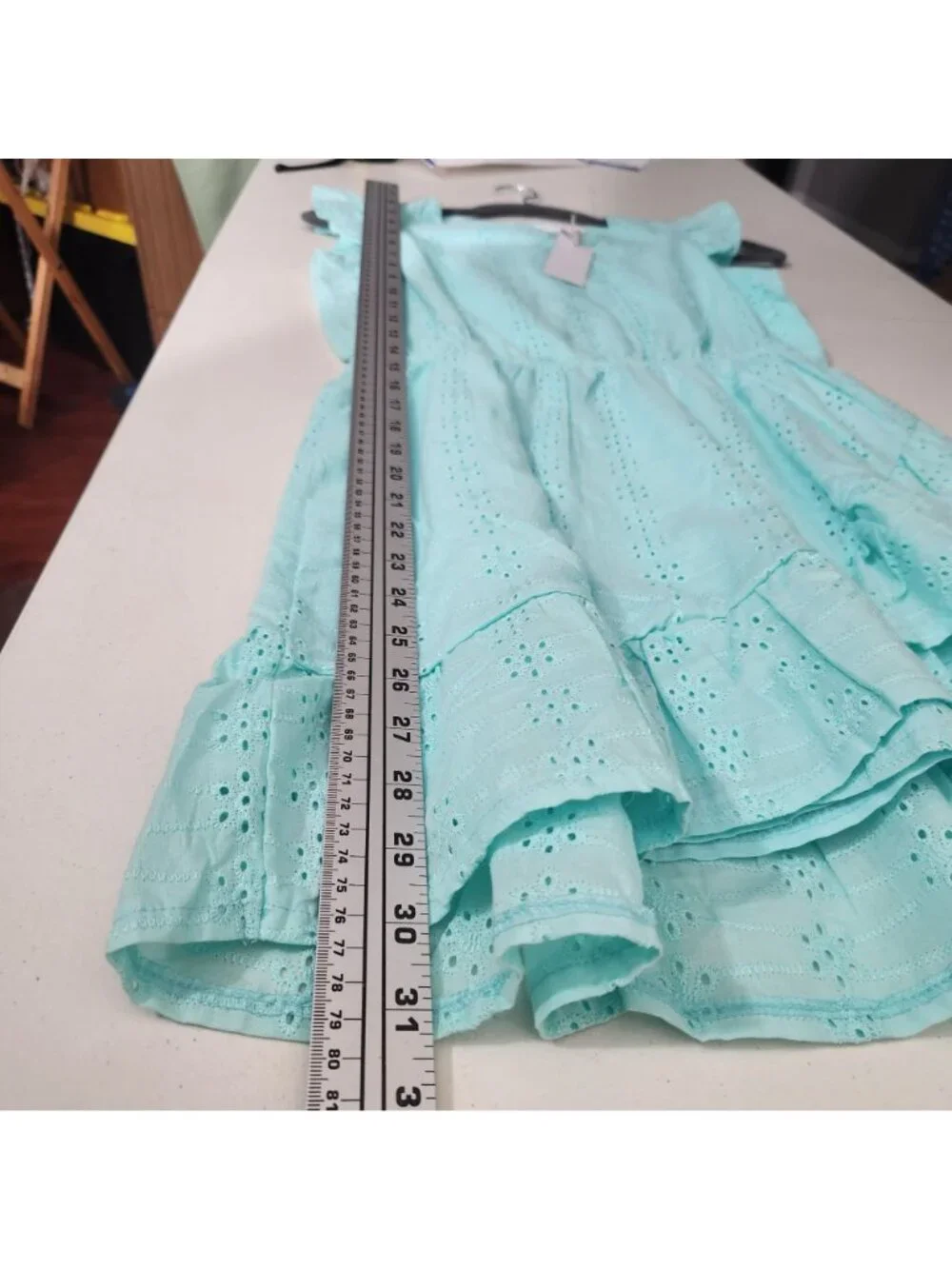 BCBG Girls Turquoise Ice Eyelet And Lace Dress New Size 14 New